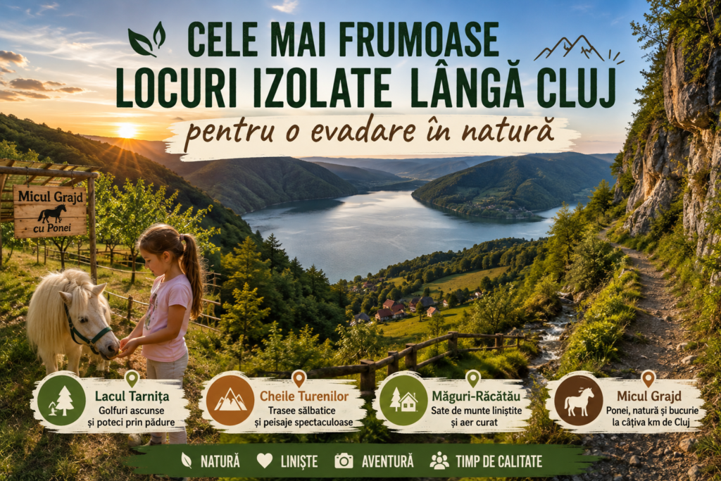 Cele mai frumoase locuri izolate lângă Cluj pentru o evadare în natură