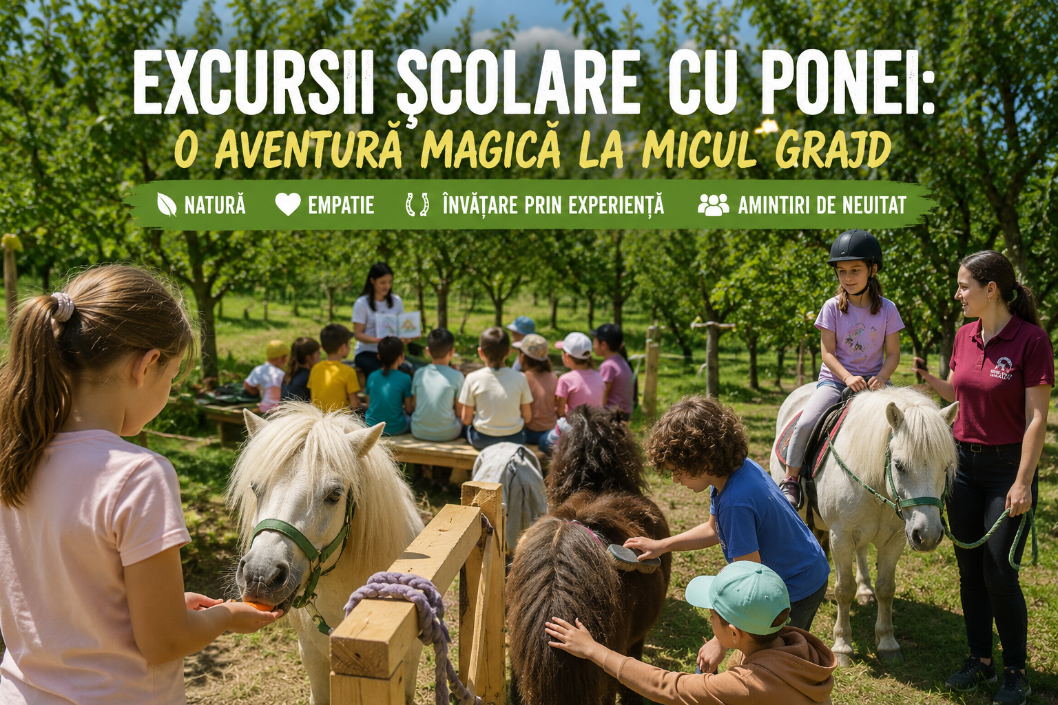 Excursii școlare cu ponei