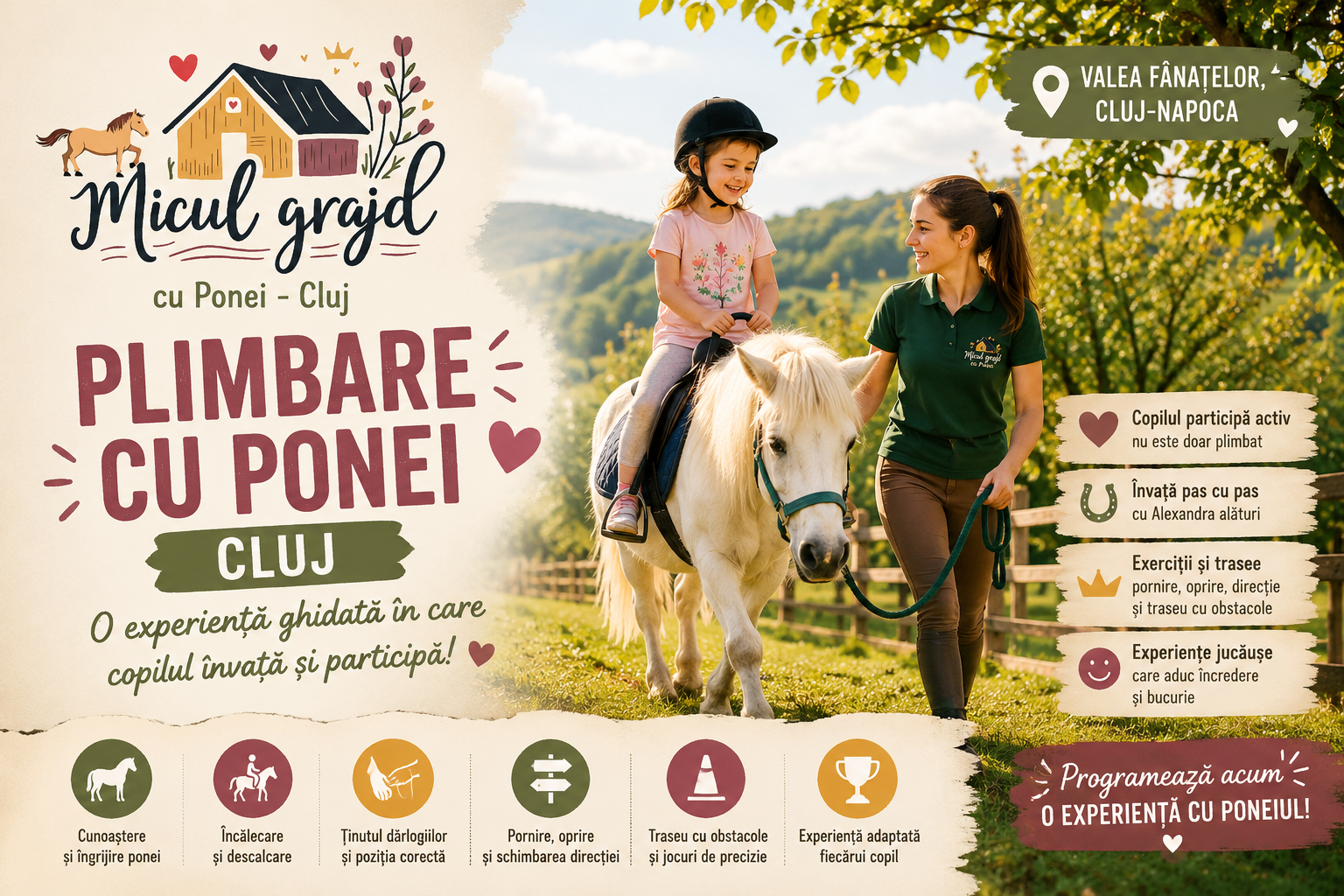 plimbare pe ponei Cluj
