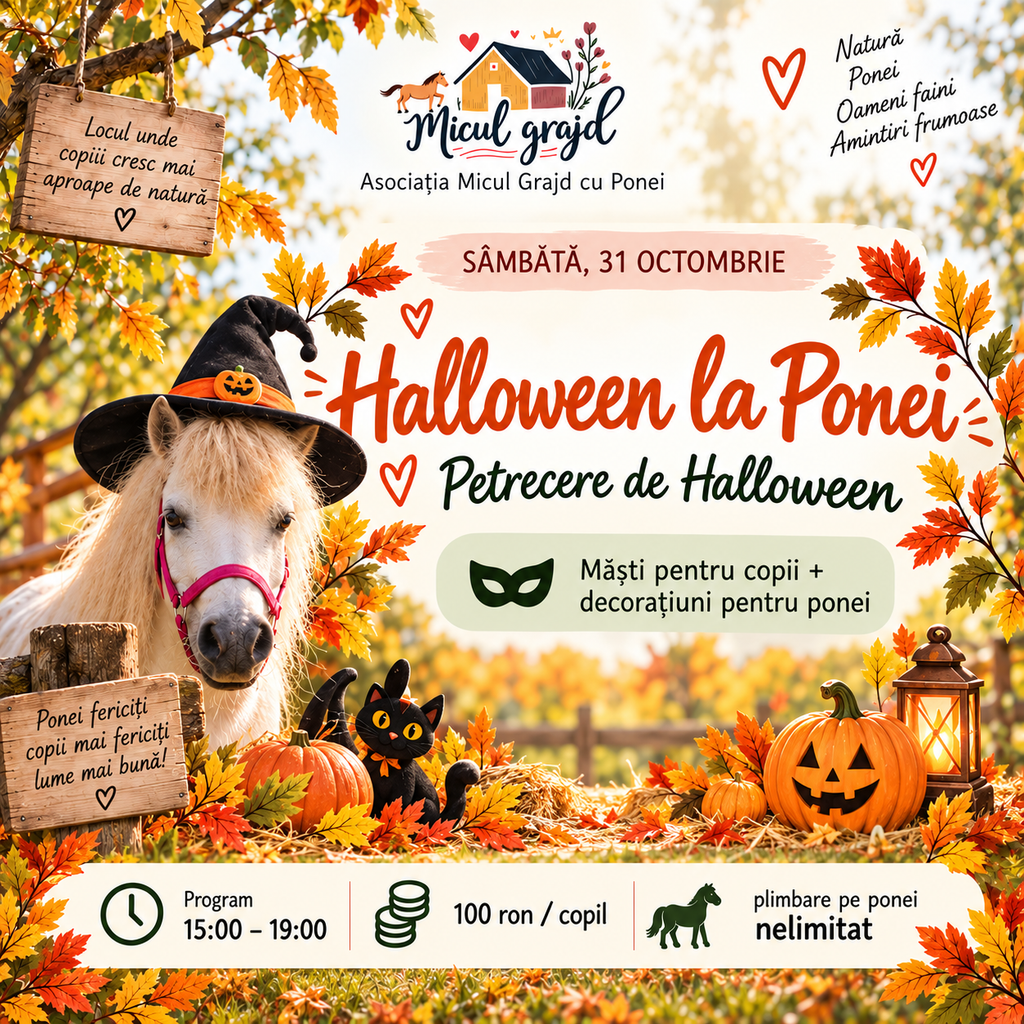 Halloween la Ponei petrecere de Halloween pentru copii în Cluj