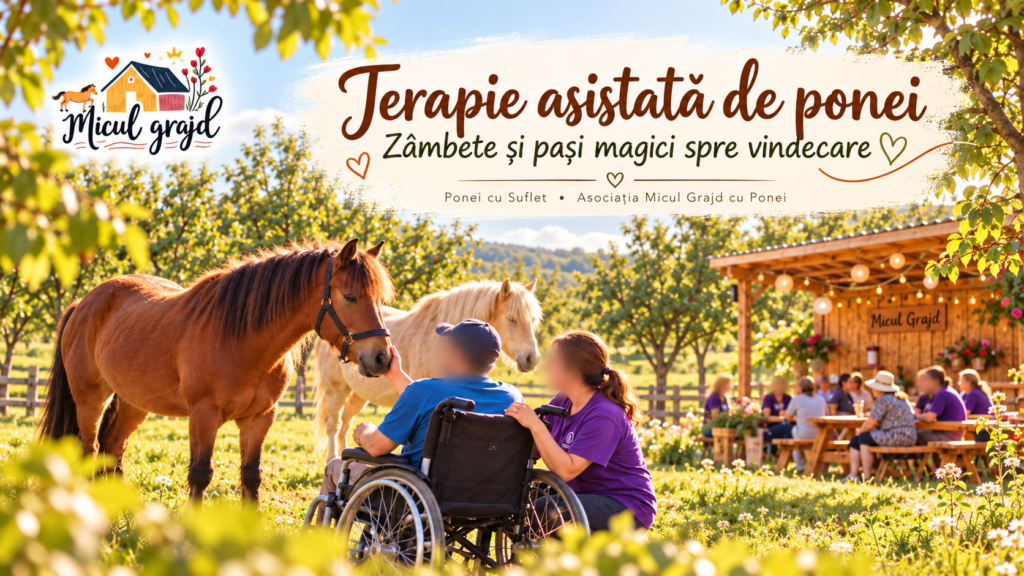 Terapie asistată de ponei la Micul Grajd