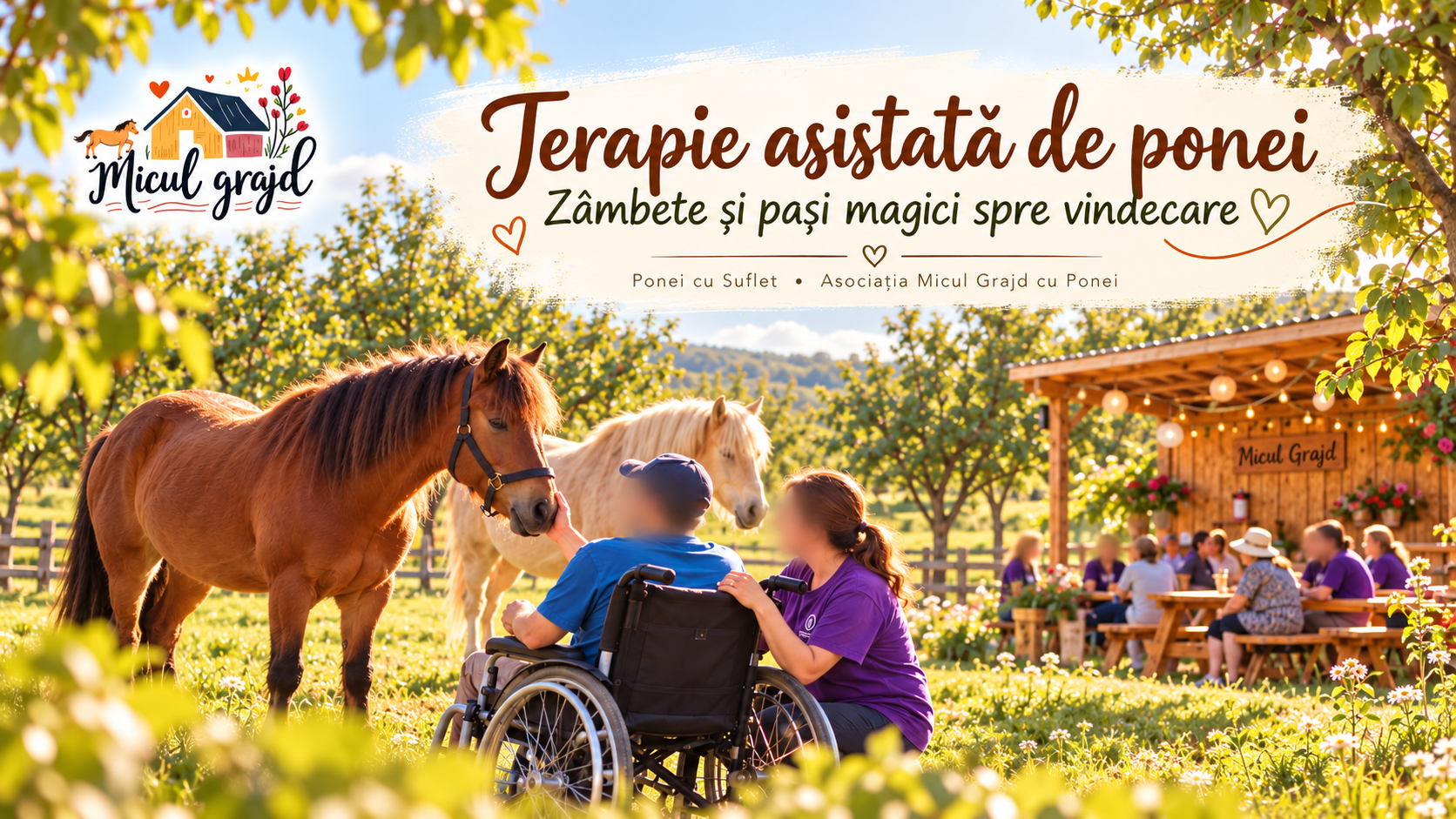 Terapie asistată de ponei la Micul Grajd
